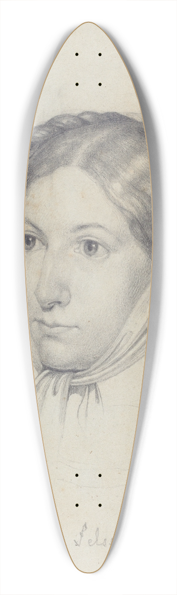 Gerhard von Kgelgen - Bildnis Agnes von Felsen 39.3 inch art pintail longboard deck