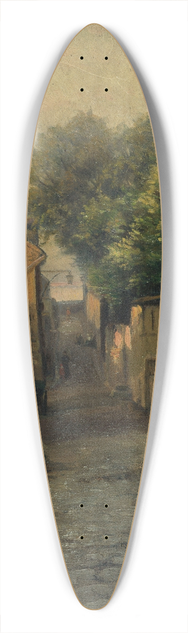 Germain Eugne Bonneton - La rue de la Fontaine--Mulard (place de Rungis) 39.3 inch art pintail longboard deck
