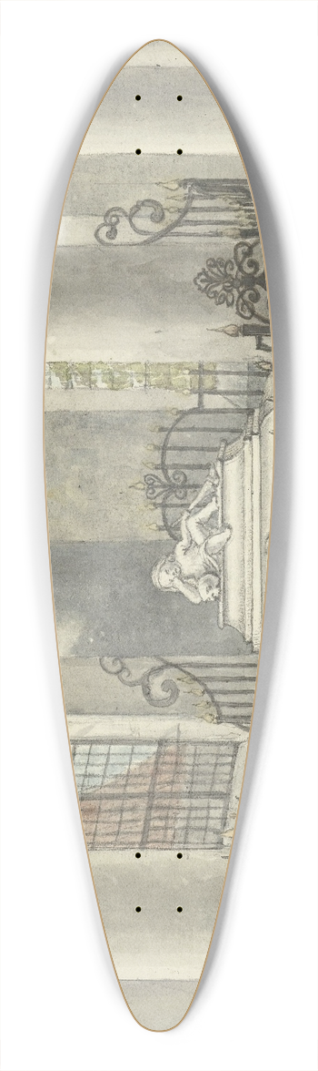 Gerrit Lamberts - Grafmonument van Catharina Alida van der Dussen, in een kerk te Culemborg 39.3 inch art pintail longboard deck