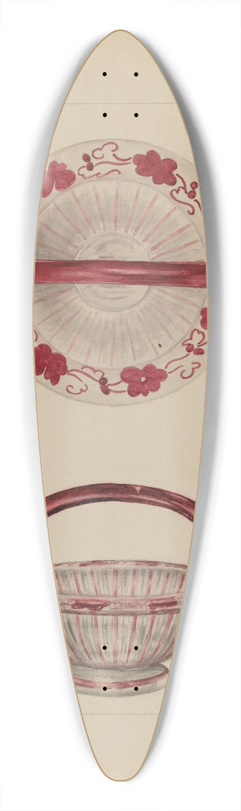 Gertrude Lemberg - Basket 39.3 inch art pintail longboard deck
