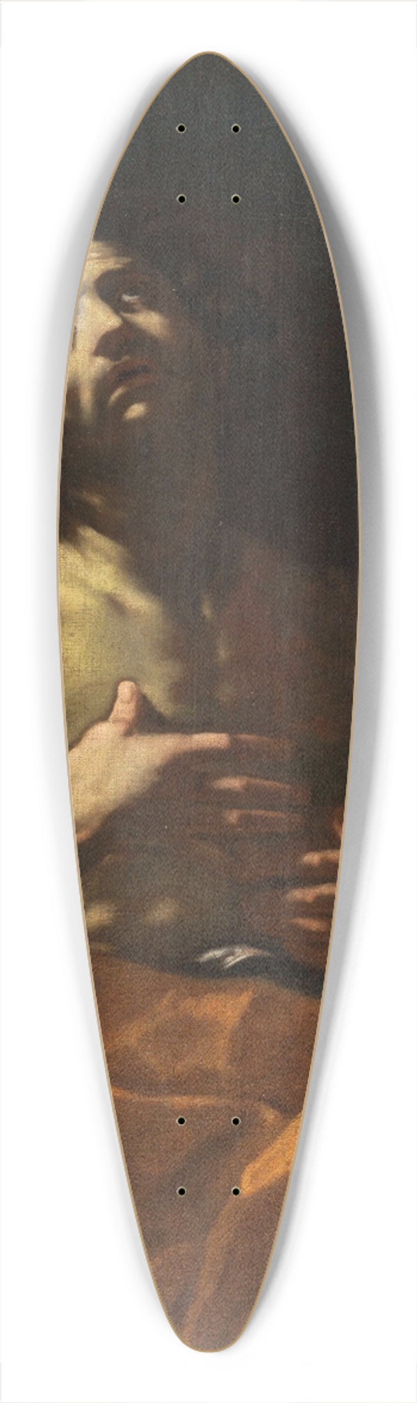 Giacinto Brandi - Saint Roch 39.3 inch art pintail longboard deck