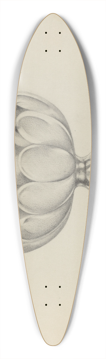 Giacinto Capelli - Silver Waste Bowl 39.3 inch art pintail longboard deck