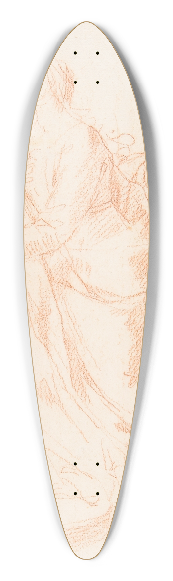 Giacomo Zoboli - The Visitation of Our Lady 39.3 inch art pintail longboard deck