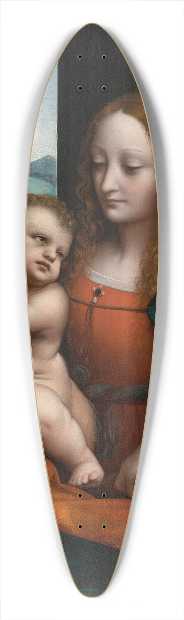 Giampietrino (Giovanni Pietro Rizzoli) - The Virgin And Child By A Window, Madonna Of The Cherries 39.3 inch art pintail longboard deck