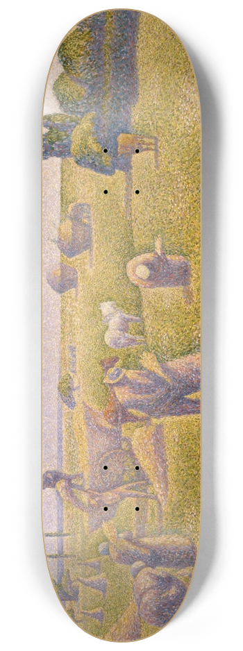 Charles Angrand - The Harvesters 8.25 inch art skate deck