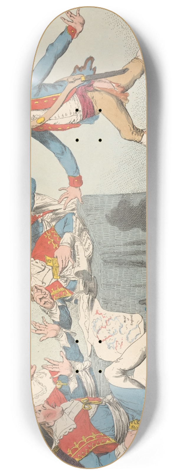 Charles Ansell - A Messenger From the Nile  Agreeable News for The Directory  or  The Runaway Admirals Unexpected Arrival 8.25 inch art skate deck