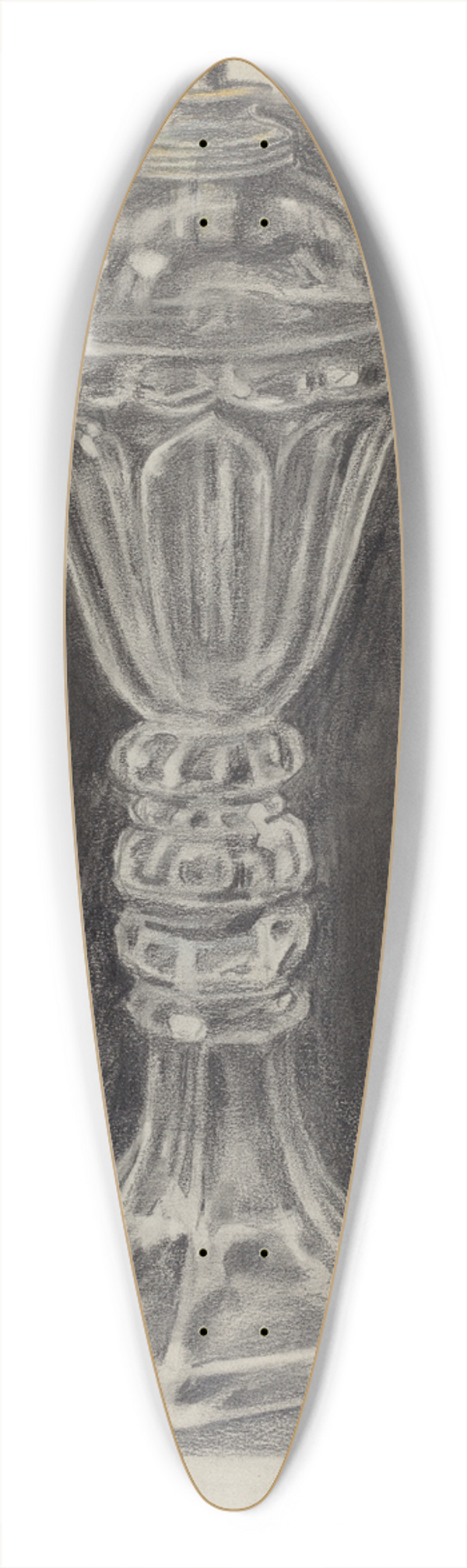 Gilbert Sackerman - Lamp 39.3 inch art pintail longboard deck