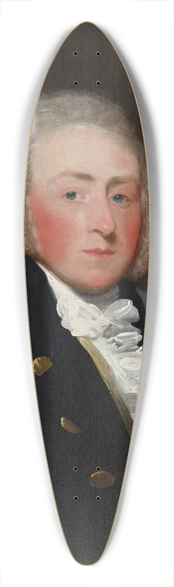 Gilbert Stuart - Portrait of Edward Loftus 39.3 inch art pintail longboard deck