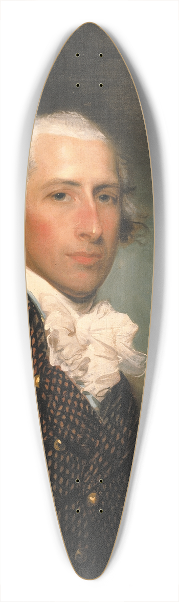 Gilbert Stuart - Portrait of Gabriel Manigault 39.3 inch art pintail longboard deck