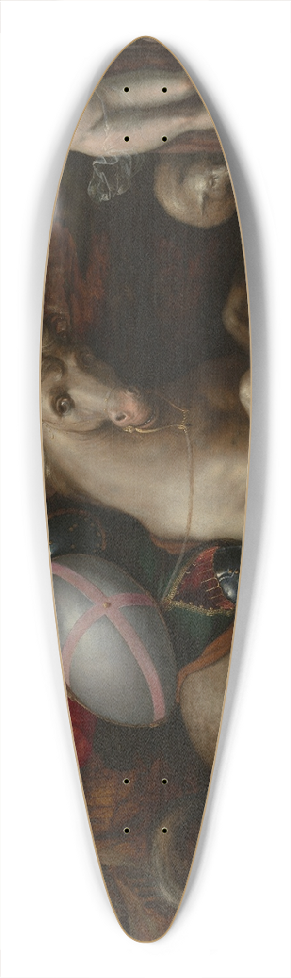 Gillis Coignet - Saint George Defeating the Dragon 39.3 inch art pintail longboard deck