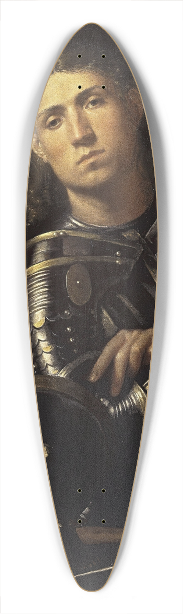 Giorgione - The Gattamelata. Man in armour with a squire 39.3 inch art pintail longboard deck