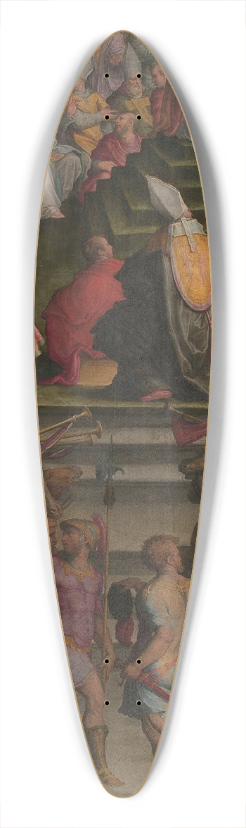 Giorgio Vasari - Clement VII crowns Charles V in San Petronio in Bologna 39.3 inch art pintail longboard deck