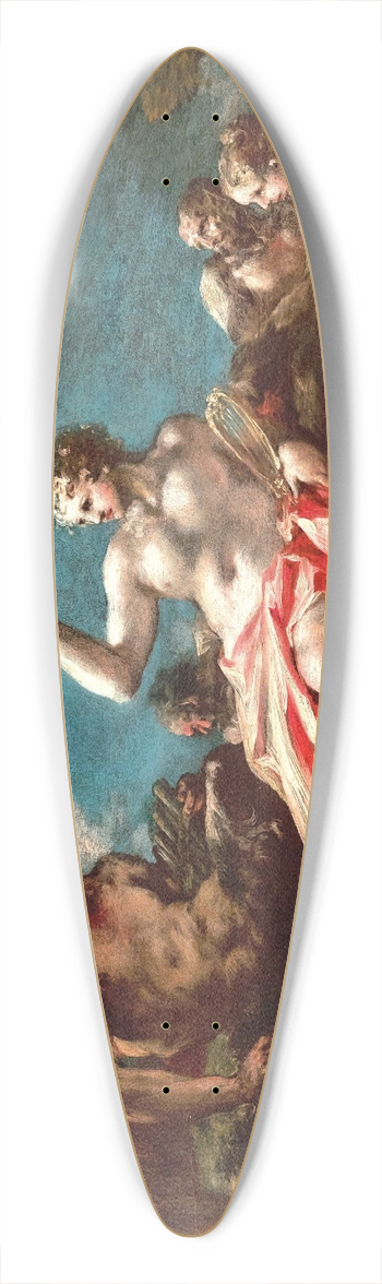Giovanni Antonio Pellegrini - The Judgment Of Midas 39.3 inch art pintail longboard deck