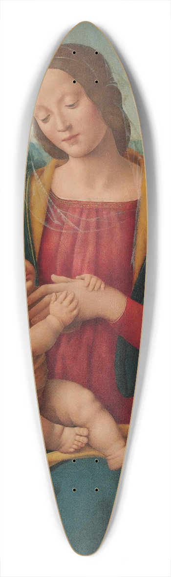 Giovanni Antonio Sogliani - The Madonna and Child before a landscape 39.3 inch art pintail longboard deck