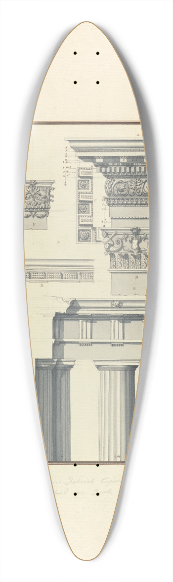 Giovanni Battista Borra - Details of a Doric Order from Toreh 39.3 inch art pintail longboard deck