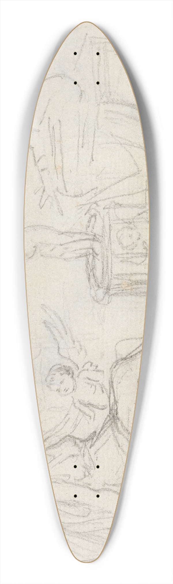 Giovanni Battista Cipriani - Selling of Cupids 39.3 inch art pintail longboard deck