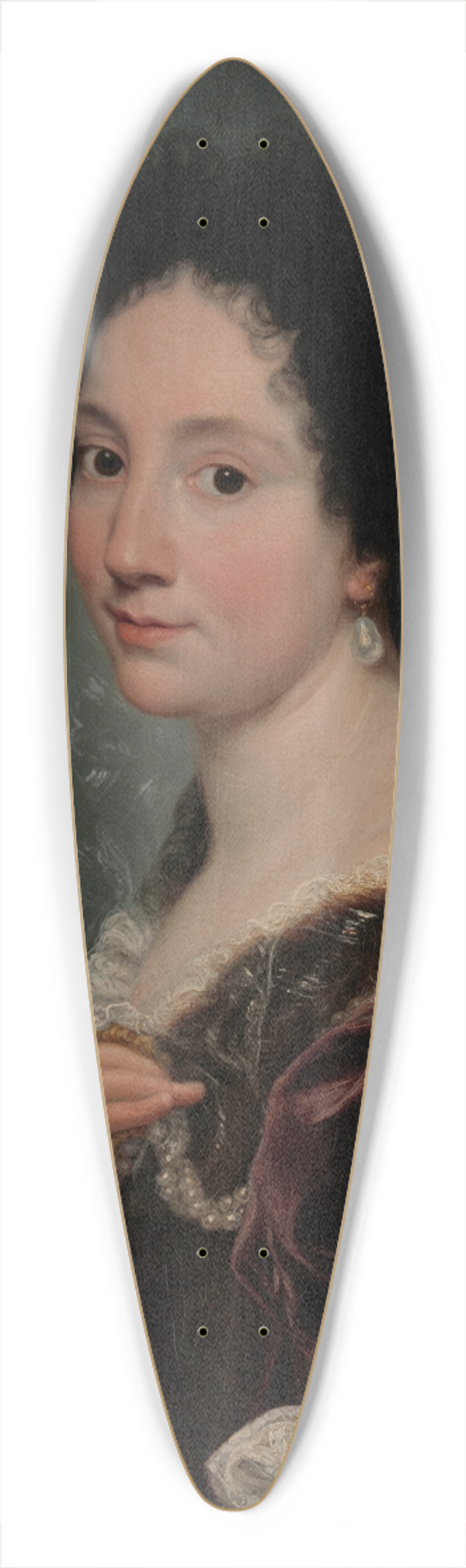 Giovanni Battista Gaulli - Portrait of a Woman 39.3 inch art pintail longboard deck