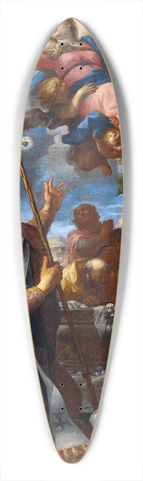 Giovanni Battista Lenardi - The Assumption of the Virgin with Saints Anne and Nicholas of Myra 39.3 inch art pintail longboard deck