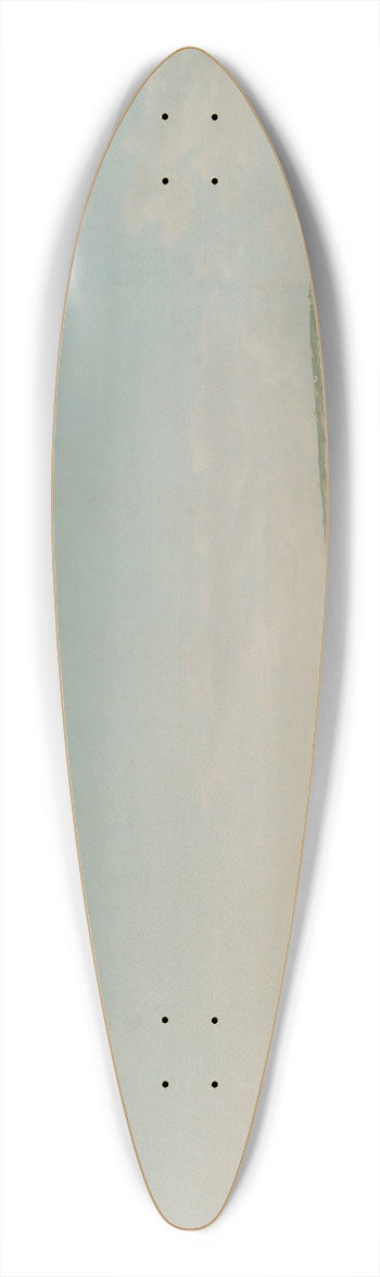 Giovanni Battista Lusieri - A View of the Bay of Naples, Looking Southwest from the Pizzofalcone Toward Capo di Posilippo 39.3 inch art pintail longboard deck