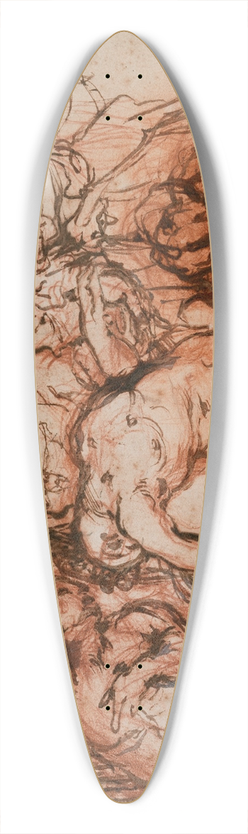 Giovanni Battista Naldini - Piet 39.3 inch art pintail longboard deck