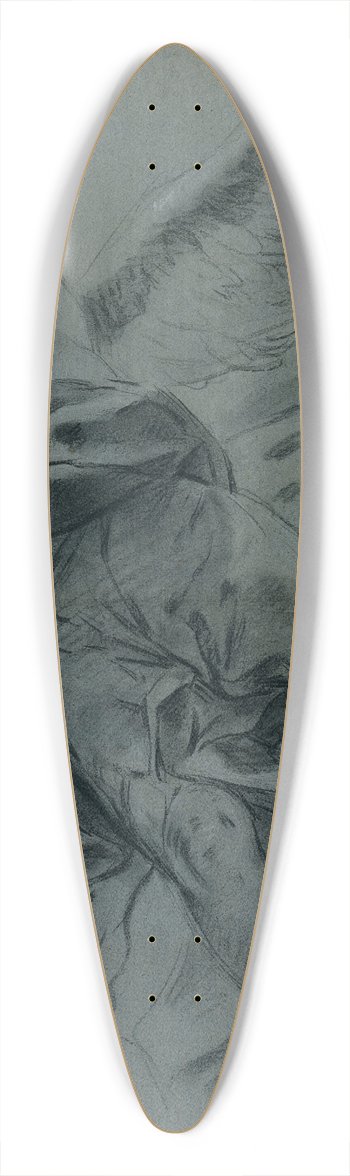 Giovanni Battista Piazzetta - A Flying Angel (recto) 39.3 inch art pintail longboard deck
