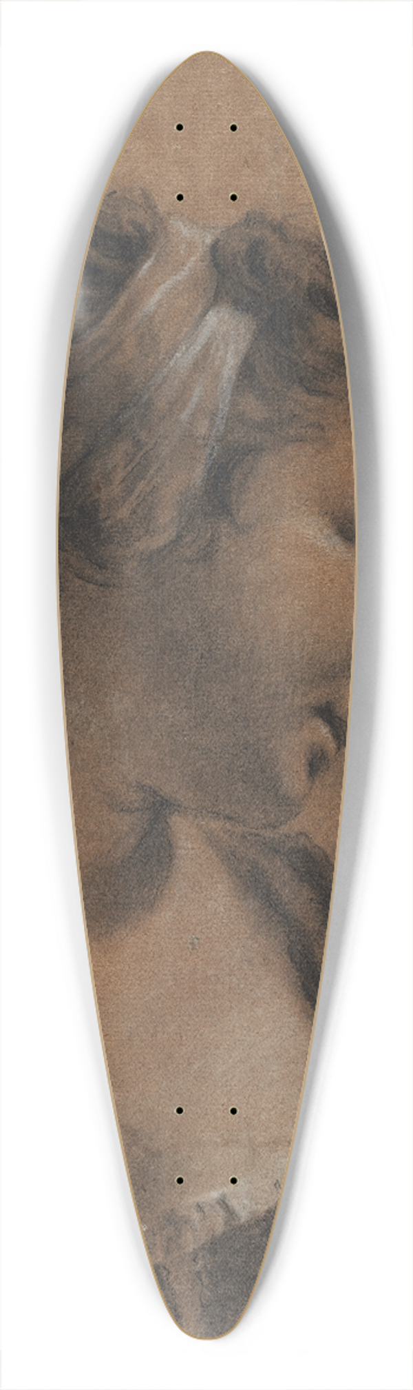 Giovanni Battista Piazzetta - A Portrait of Rosa with a Shoulder Stick 39.3 inch art pintail longboard deck