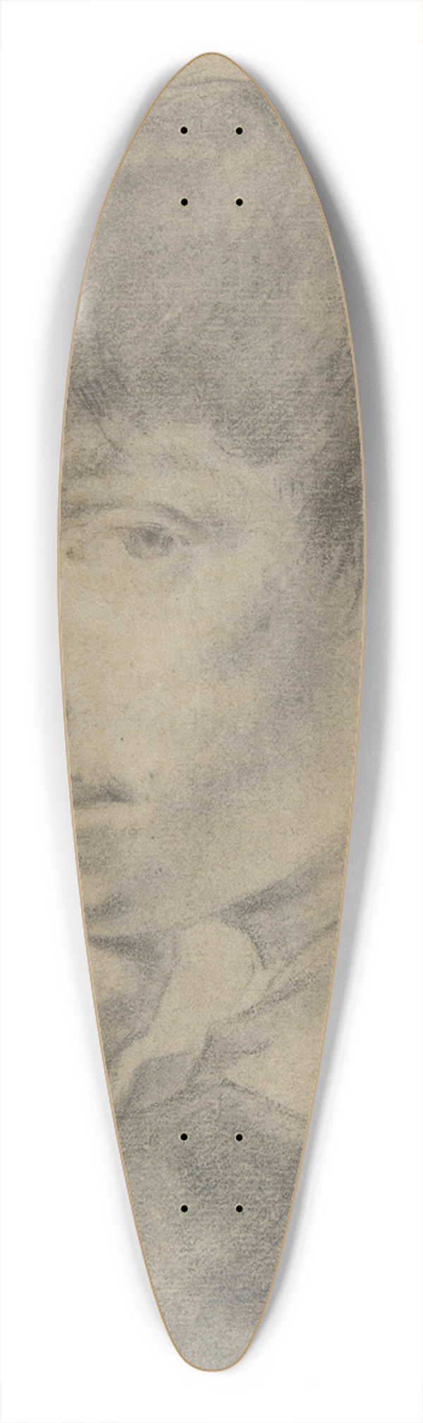 Giovanni Battista Piazzetta - Boy With a Staff 39.3 inch art pintail longboard deck