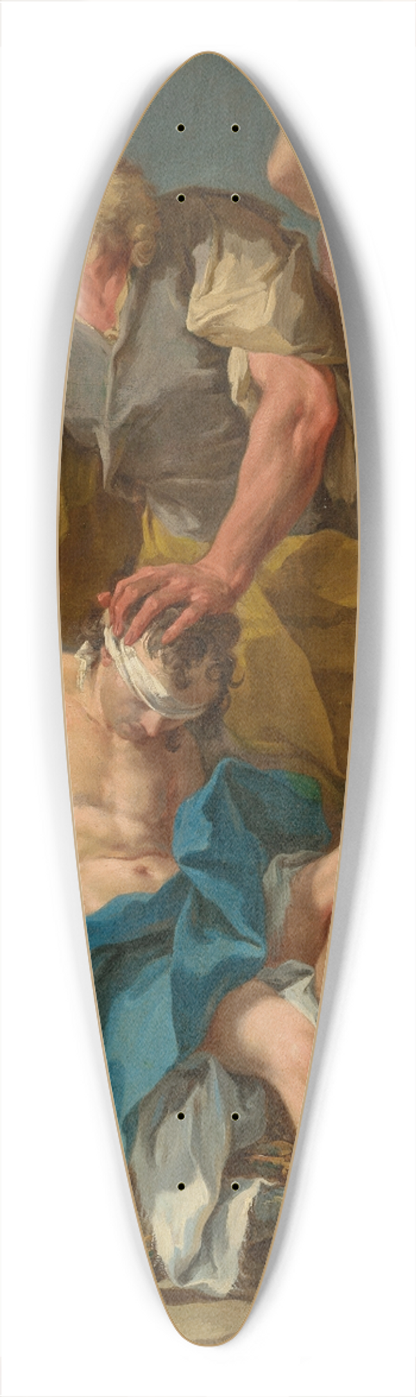 Giovanni Battista Pittoni - The Sacrifice of Isaac 39.3 inch art pintail longboard deck
