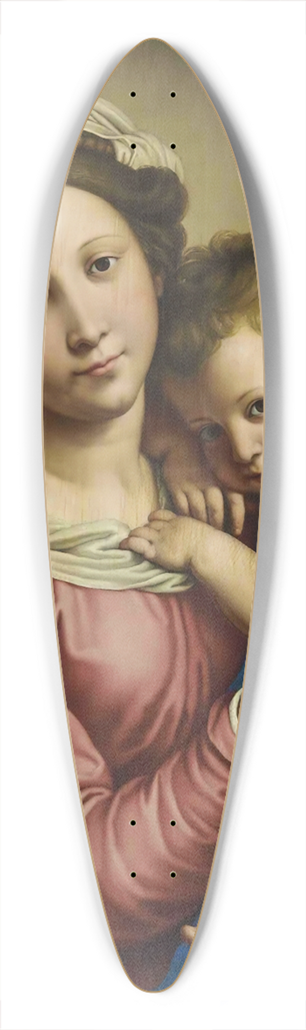 Giovanni Battista Salvi da Sassoferrato - The Madonna And Child 39.3 inch art pintail longboard deck