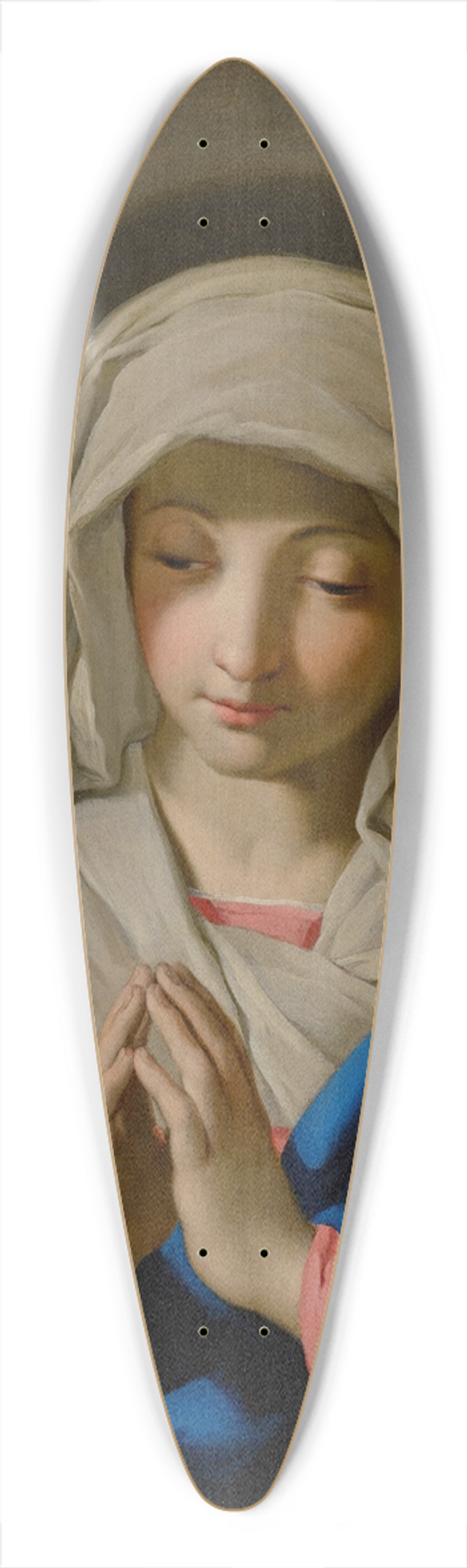 Giovanni Battista Salvi da Sassoferrato - The Madonna in prayer 39.3 inch art pintail longboard deck