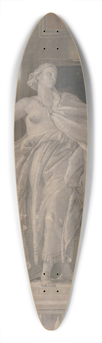 Giovanni Battista Tiepolo - Allegorical Figure Representing Metaphysics 39.3 inch art pintail longboard deck
