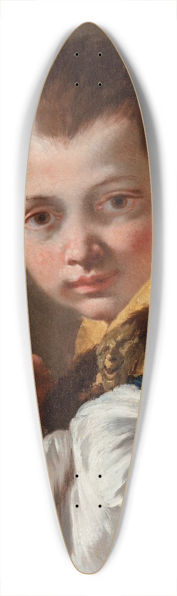 Giovanni Battista Tiepolo - Boy Holding a Book (Portrait of Lorenzo Tiepolo) 39.3 inch art pintail longboard deck