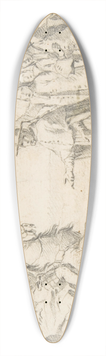 Giovanni Battista Tiepolo - Cardinal Receiving a General at a City Gate 39.3 inch art pintail longboard deck