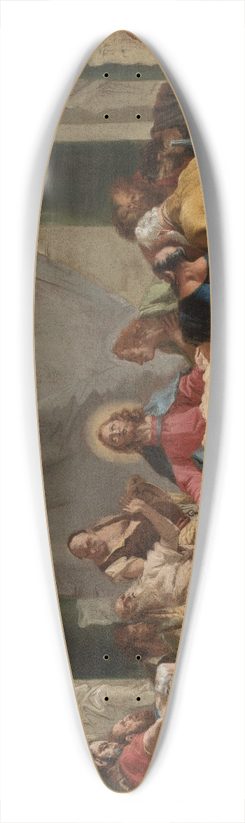Giovanni Battista Tiepolo - Last Supper 39.3 inch art pintail longboard deck