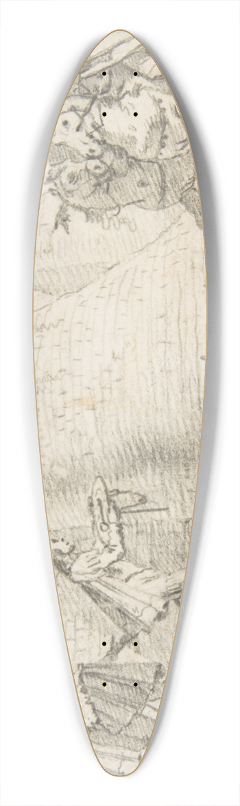 Giovanni Battista Tiepolo - Surrender of the Keys of a City to an Emperor 39.3 inch art pintail longboard deck