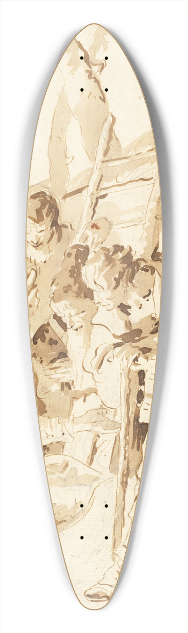 Giovanni Battista Tiepolo - The Adoration of the Shepherds 39.3 inch art pintail longboard deck