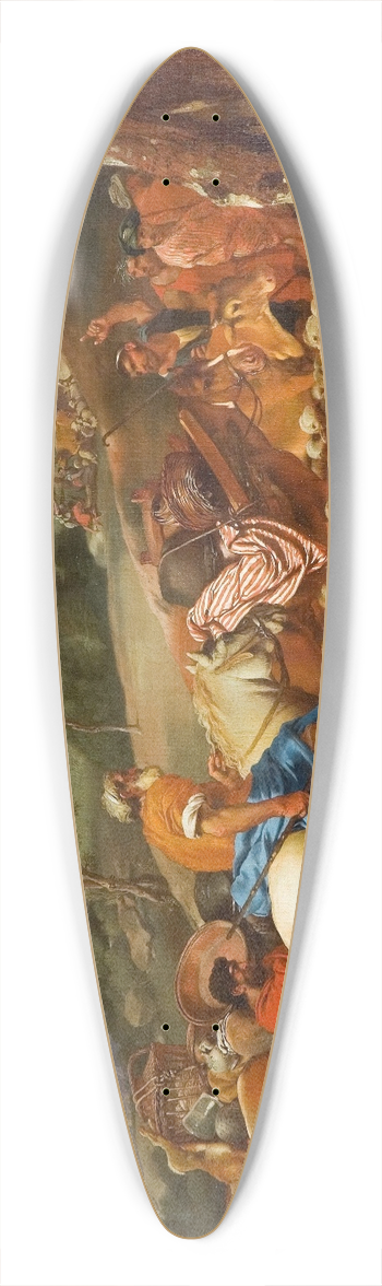Giovanni Benedetto Castiglione - The Angel Appearing To The Shepherds 39.3 inch art pintail longboard deck