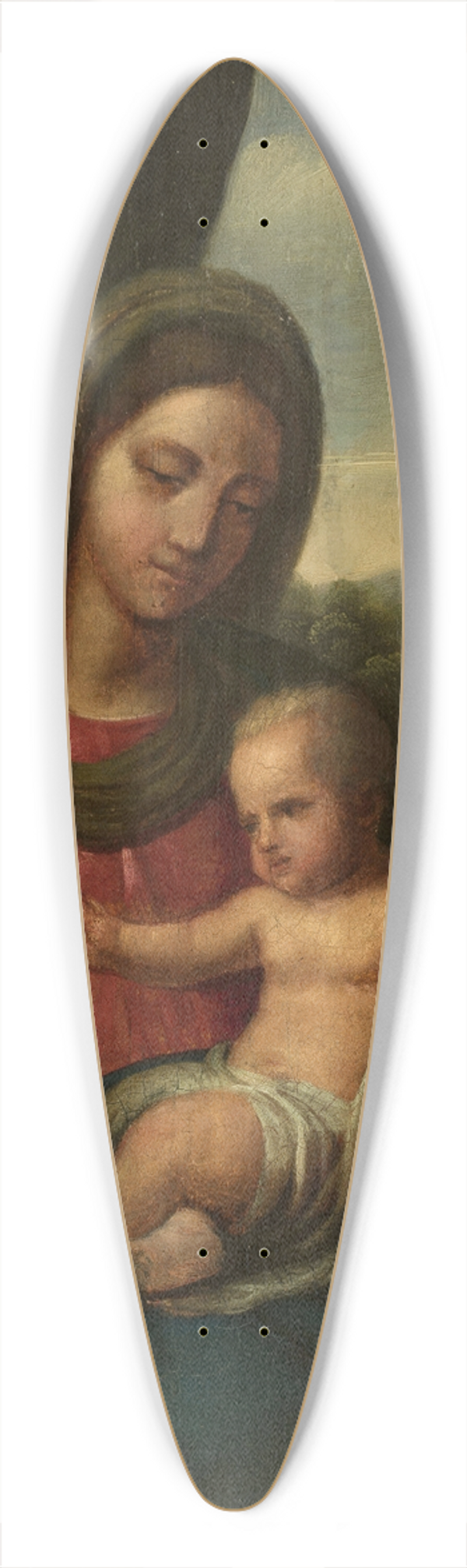Giovanni da Udine - Mystical marriage of St. Catherine 39.3 inch art pintail longboard deck