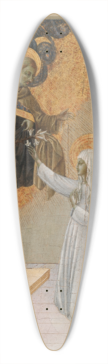 Giovanni di Paolo - St. Catherine of Siena Invested with the Dominican Habit 39.3 inch art pintail longboard deck