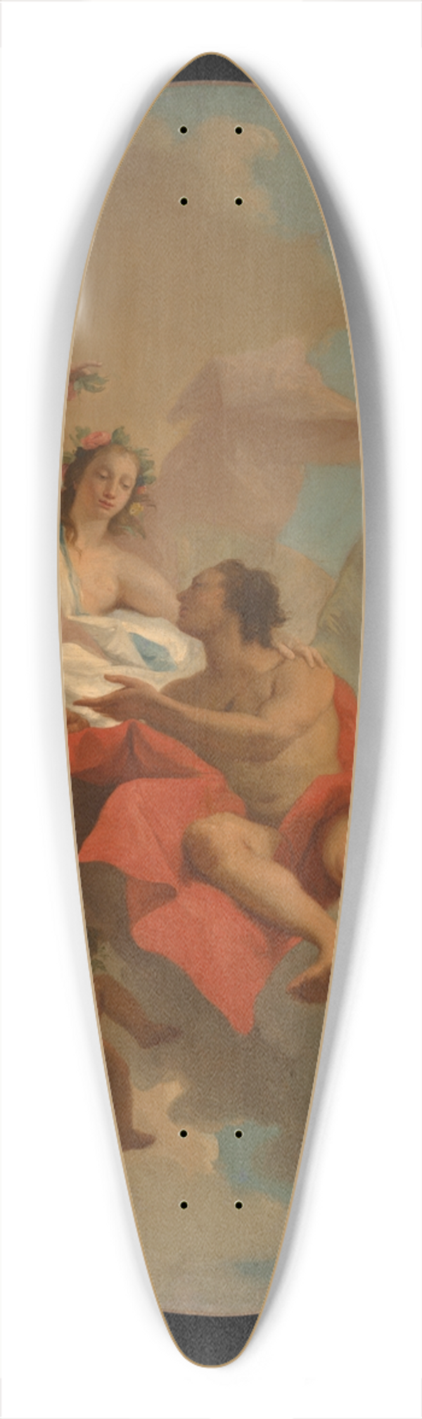 Giovanni Domenico Tiepolo - Flora andZephyr 39.3 inch art pintail longboard deck