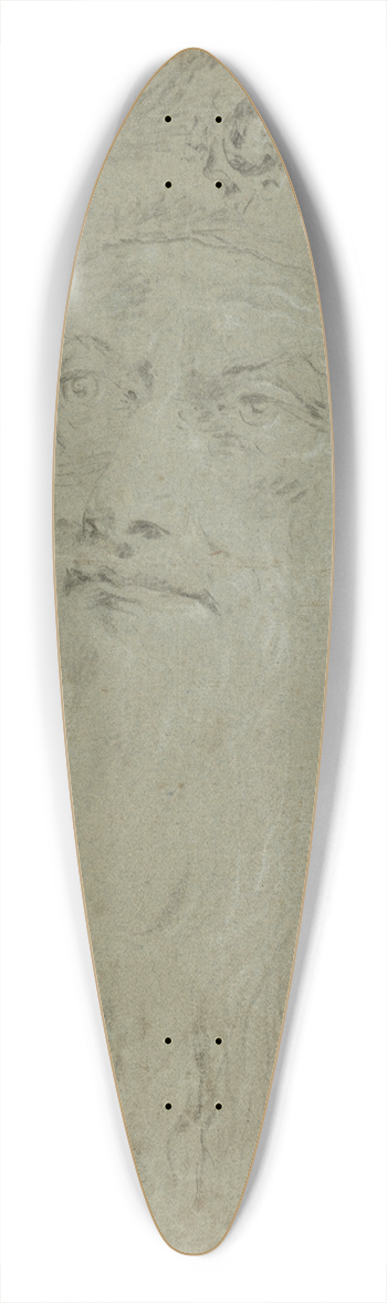 Giovanni Domenico Tiepolo - Head of a BeardedOriental 39.3 inch art pintail longboard deck