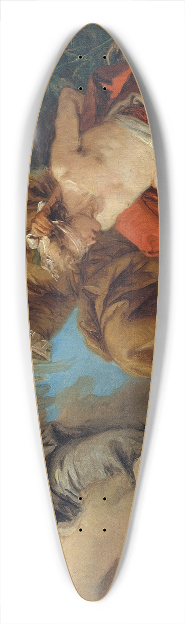 Giovanni Domenico Tiepolo - The Sacrifice of Isaac 39.3 inch art pintail longboard deck