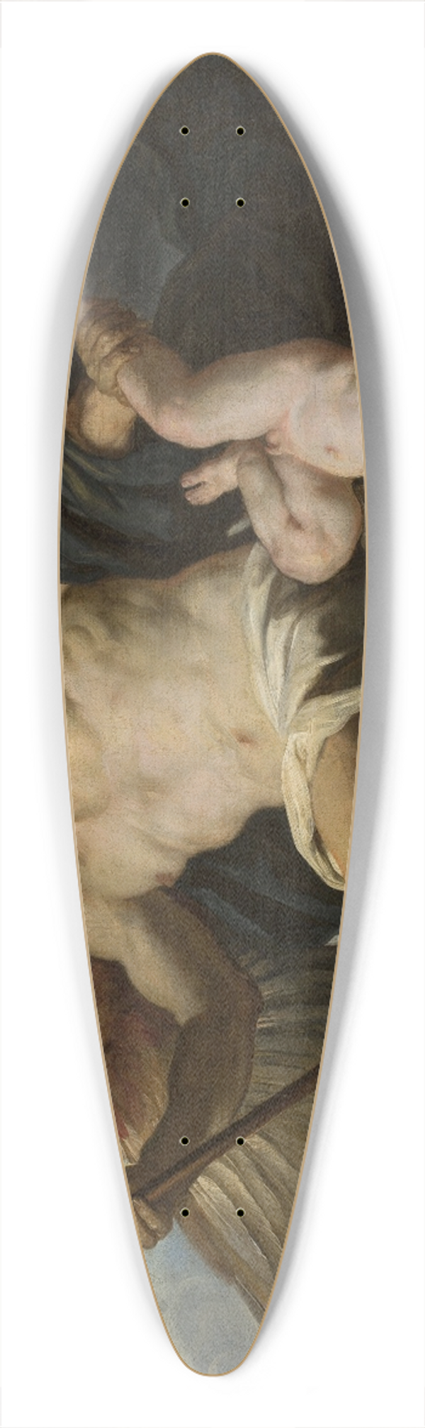 Giovanni Francesco Romanelli - Chronos 39.3 inch art pintail longboard deck