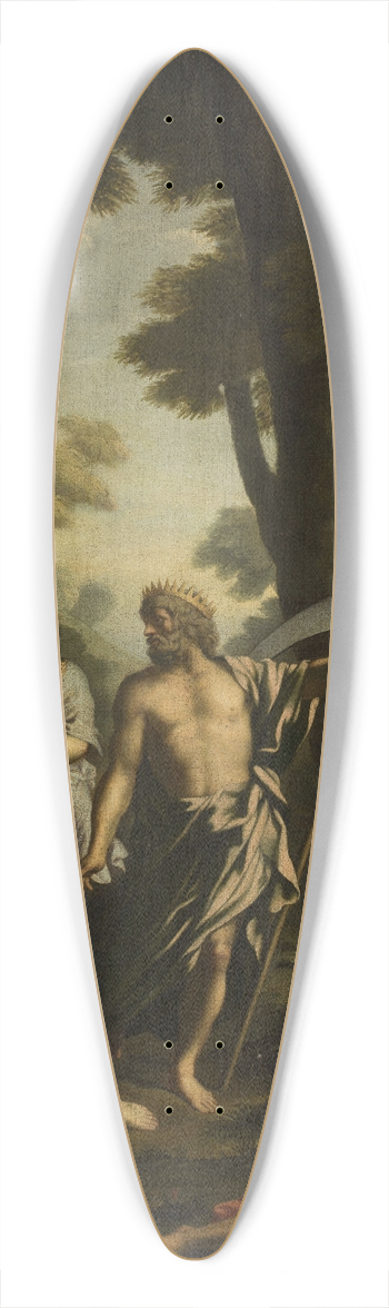 Giovanni Francesco Romanelli - Saturn and muses 39.3 inch art pintail longboard deck