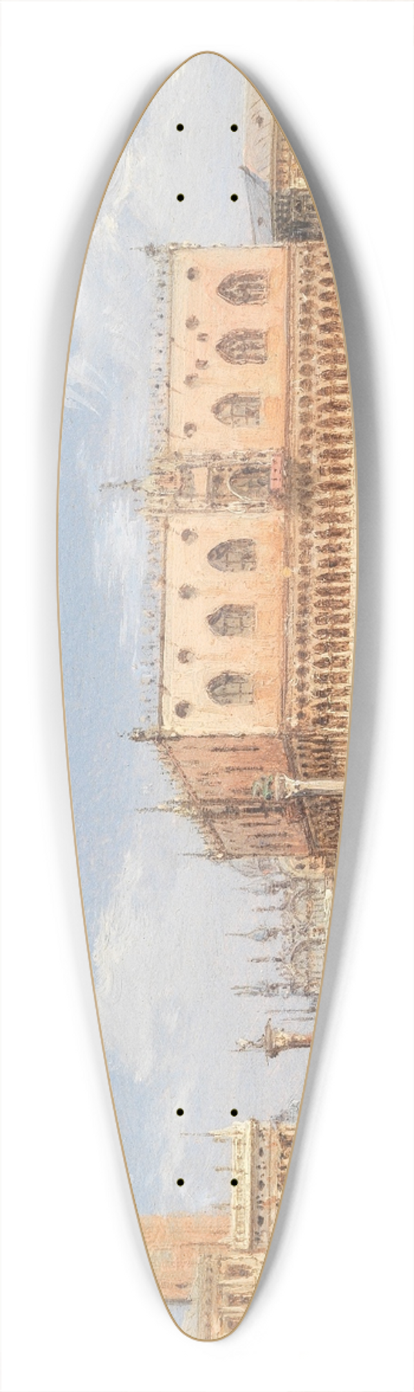 Giovanni Grubacs - The Piazzetta and Doges Palace 39.3 inch art pintail longboard deck