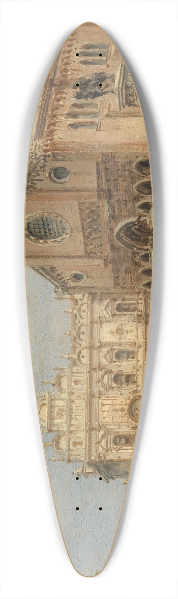 Giovanni Grubacs - Venedig Piazza San Giovanni e Paolo 39.3 inch art pintail longboard deck