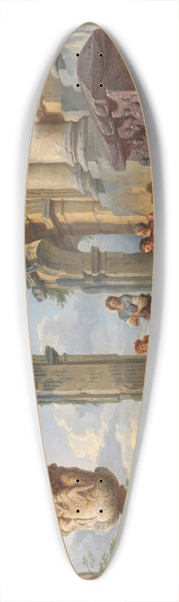 Giovanni Paolo Panini - A Capriccio with Saint Peter Preaching to the Romans 39.3 inch art pintail longboard deck