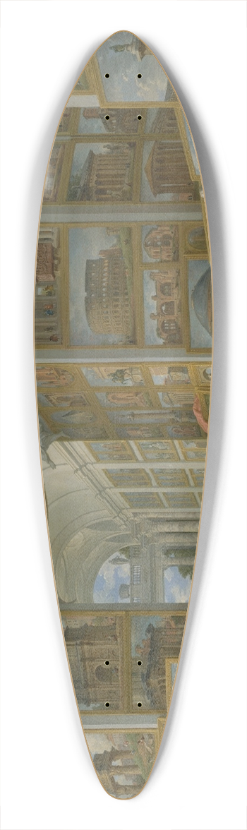 Giovanni Paolo Panini - Ancient Rome 39.3 inch art pintail longboard deck
