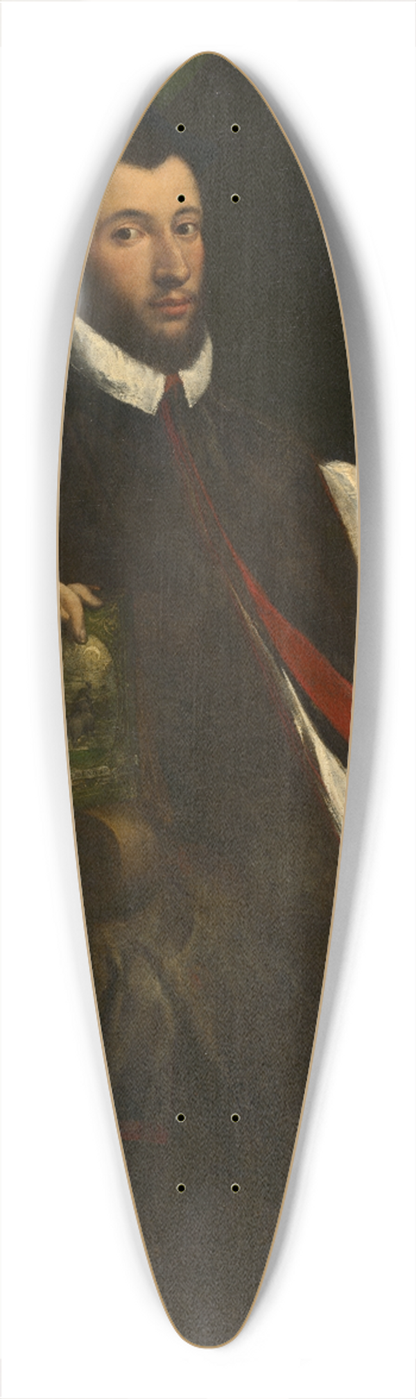 Girolamo Da Carpi - Portrait of a Prelate 39.3 inch art pintail longboard deck
