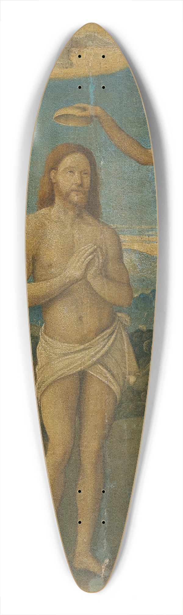 Girolamo da Santacroce - The Baptism Of Christ 39.3 inch art pintail longboard deck